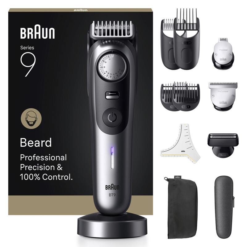 Braun Series 9 BT9560 Trimmer Sort Sølv
